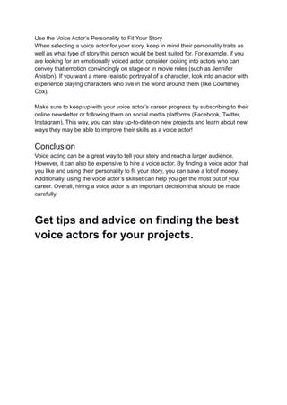 Image result for A Model Script for Beginning Voice Actor