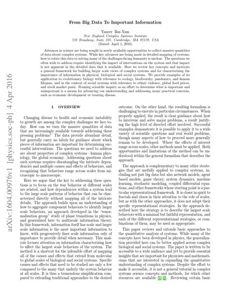 Toradh íomhá ar Complex System Multiscale