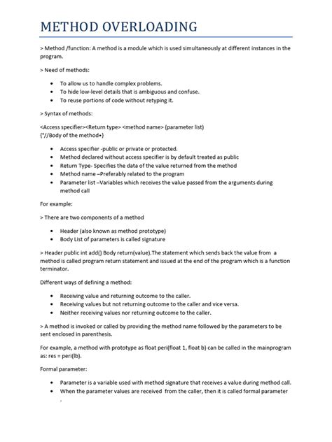 Small Progam for Method Overloading に対する画像結果