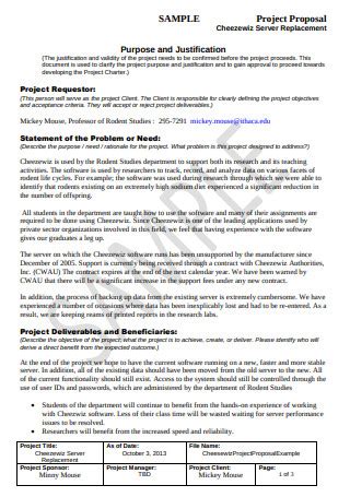 Image result for Project Proponent Sample