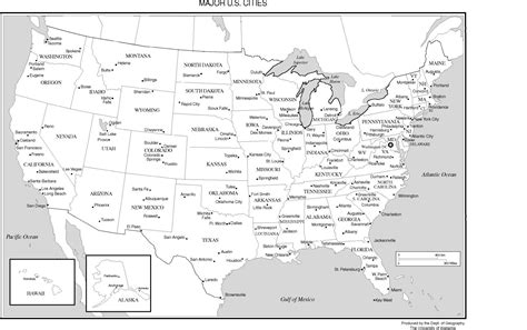Image result for Map US Major Cities