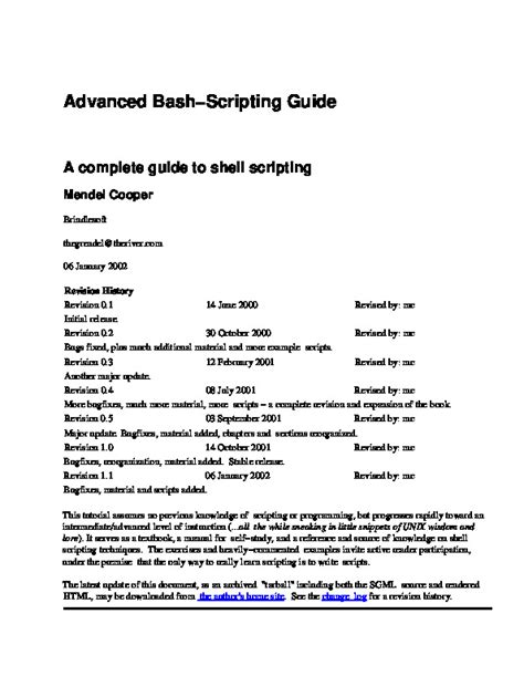 Image result for Bash Shell Scripting PDF