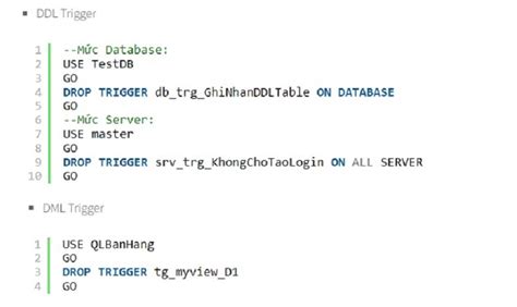 Toradh íomhá ar Trigger Trong SQL