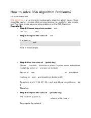 Image result for RSA Problem