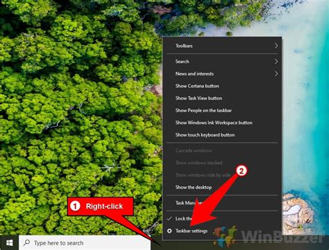 Image result for Taskbar Location On Windows 10