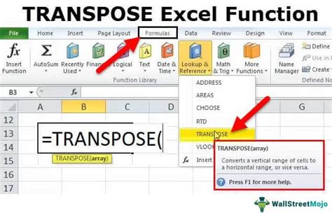Afbeeldingsresultaten voor How to Use the Transpose Function in Excel