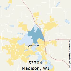 Image result for 53704 Zip Code Map