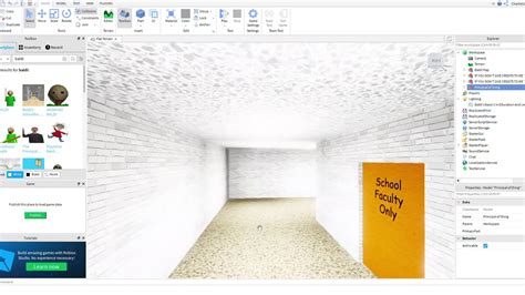 Image result for How to Make Baldi Roblox Studio