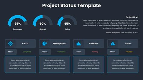 نتيجة الصورة لـ PowerPoint Slide Deck Templates Project Update