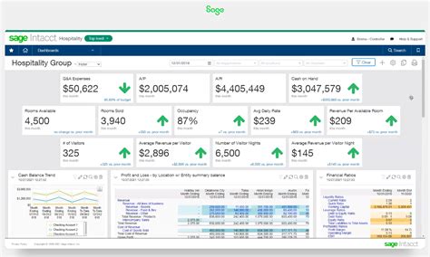 Toradh íomhá ar Sage Intacct Dashboard Examples