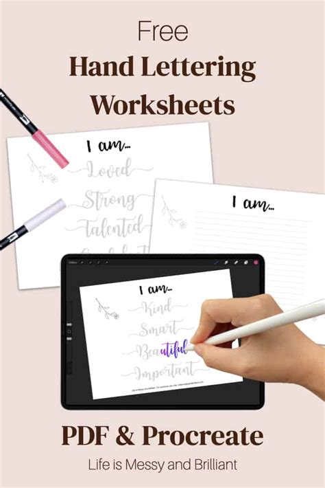 Image result for Free Printable Hand Lettering Guide