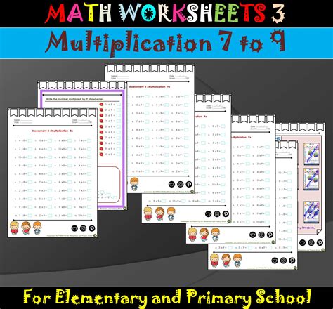 Toradh íomhá ar Math Problems Multiplication Worksheets
