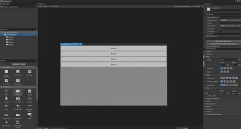 Toradh íomhá ar Unity UI Toolkit Button Style