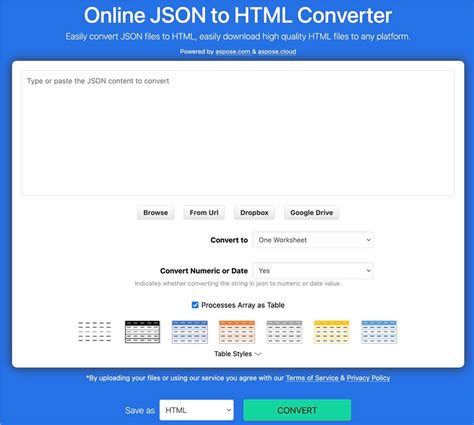 Add HTML to JSON に対する画像結果