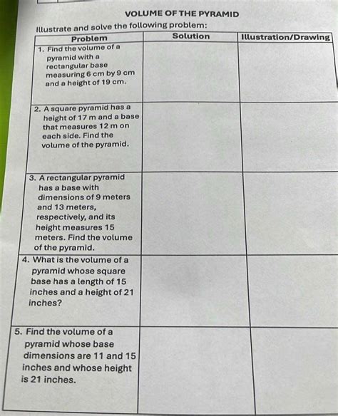 Image result for Pyramid in Math Volume Problem Soved
