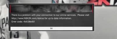 Image result for 2K Error Code 4B538e50