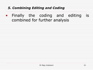 Image result for Data Processing Coding and Editing