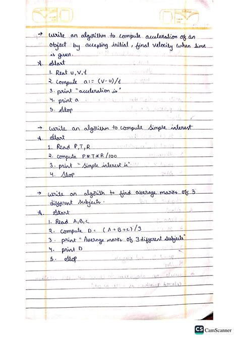 Image result for How to Make Effective Notes for Algorithm