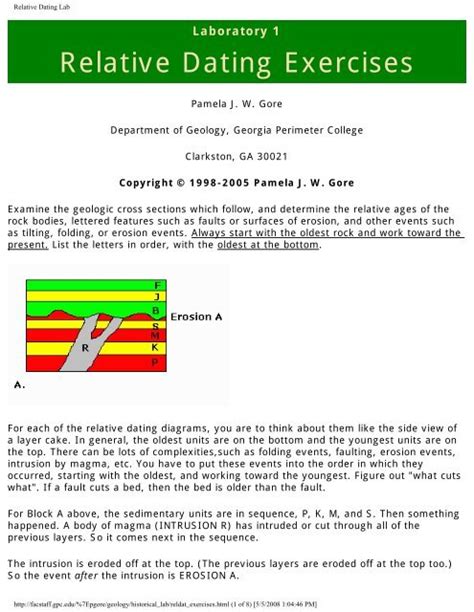 Relative Age Dating Lab Quiz എന്നതിനുള്ള ഇമേജ് ഫലം