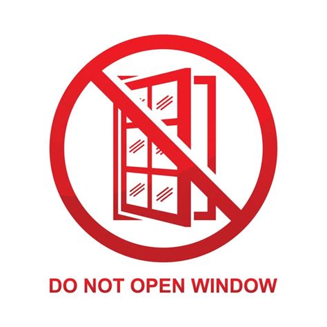 Image result for Do Not Open Broken Window Sign