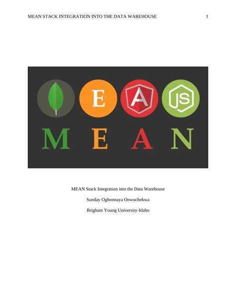 Mean Stack Integration に対する画像結果