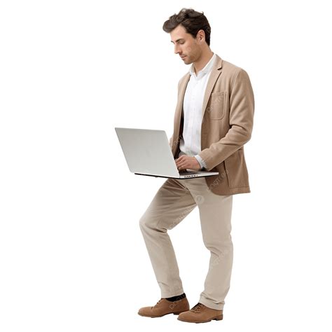 Image result for Man with Computer Stand Up