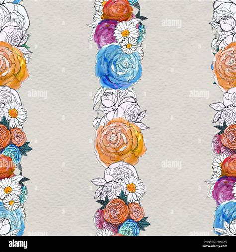 Image result for Colorful Flowers Seamless Pattern