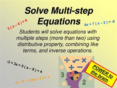 Image result for Multi-Step Equations Slide Example
