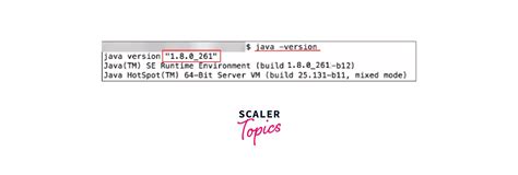 Toradh íomhá ar Java Version Show