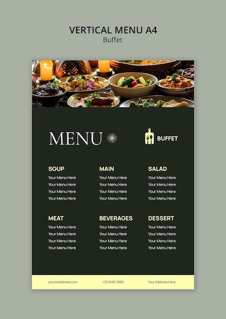 Buffet Menu Templates Free に対する画像結果