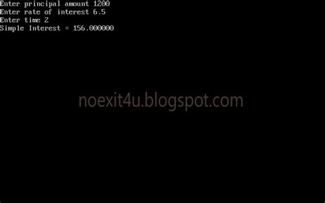 Image result for Write an Algorithm to Compute Simple Interest in C