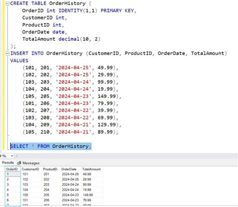 Toradh íomhá ar Rest to SQL Commands