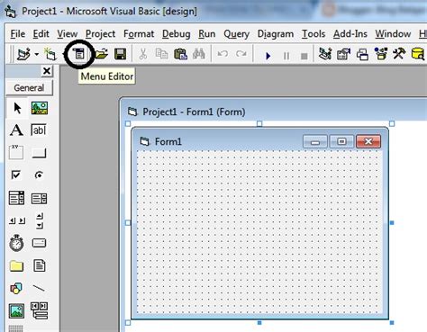 Image result for Menu Editor in VB