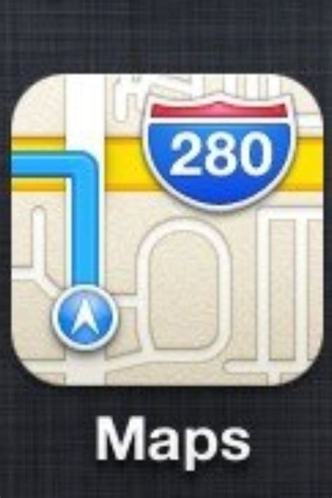 Afbeeldingsresultaten voor iOS 6 Maps Icon
