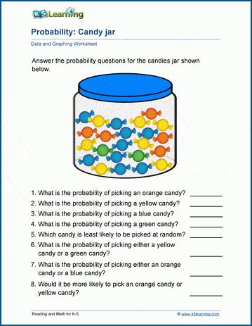 Toradh íomhá ar Probability Outcomes Worksheet
