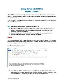 Image result for Free Printable Microsoft Word Lessons