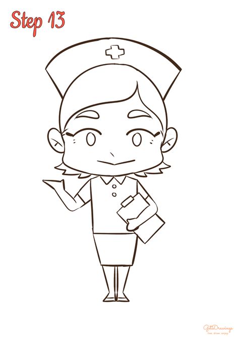 How to Draw a Nurse to Easy Drawing に対する画像結果