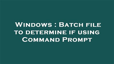 Image result for If Statement Batch File