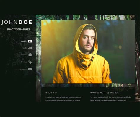 HTML Code for Model Resume に対する画像結果