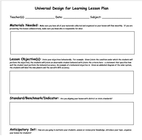 Image result for Types of Lesson Plan Templates