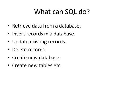 Image result for What Can SQL Do