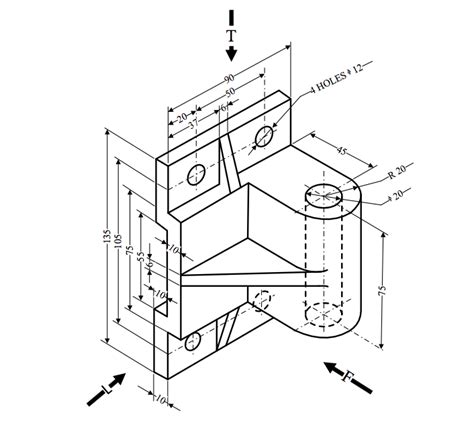 Image result for 3rd Angle Projection Section Line