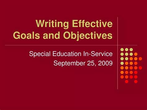 Image result for Writing Goals and Objectives Examples
