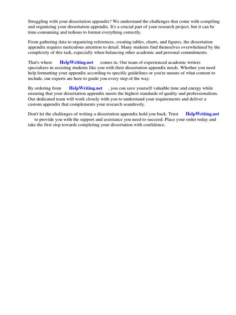 Toradh íomhá ar Example of a Research Paper Appendix