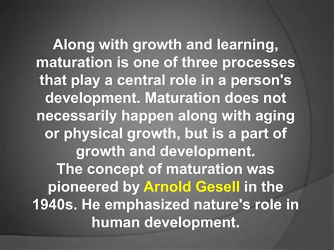 Image result for Maturation Stage