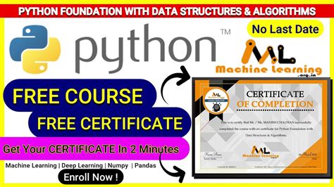 Image result for Google Free Course Certificate Python