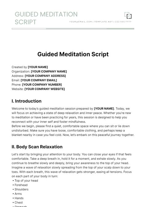 Image result for Guided Meditation Scripts PDF