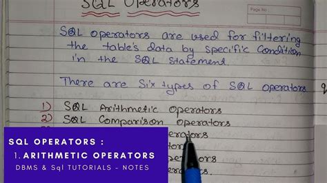 Image result for SQL Operators in DBMS Picture