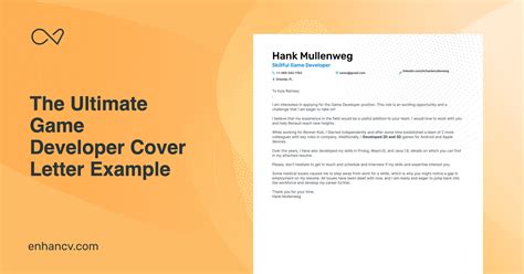 Image result for Game Developer Cover Letter