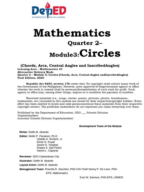 Image result for Cmath 10 Quarter 2 Module 3